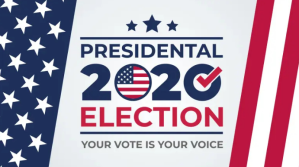สีขาว Presidential Election 2020 Digitalt display Template