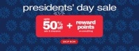Presidents' Day Sale Cover Template Фотография обложки профиля Facebook