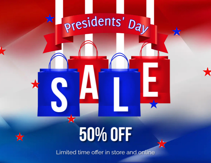 Presidents' Day Sale Flyer Template PosterMyWall