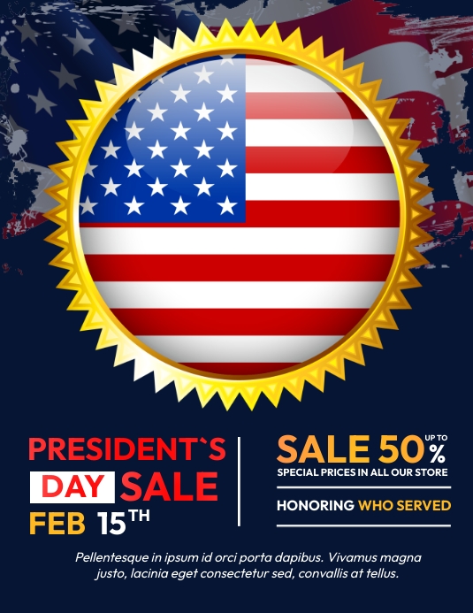 Copy of Presidents Big Promo | PosterMyWall