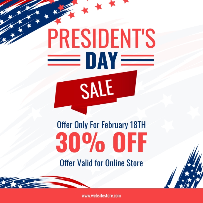 Presidents Day 2022 Retail Sale Template PosterMyWall
