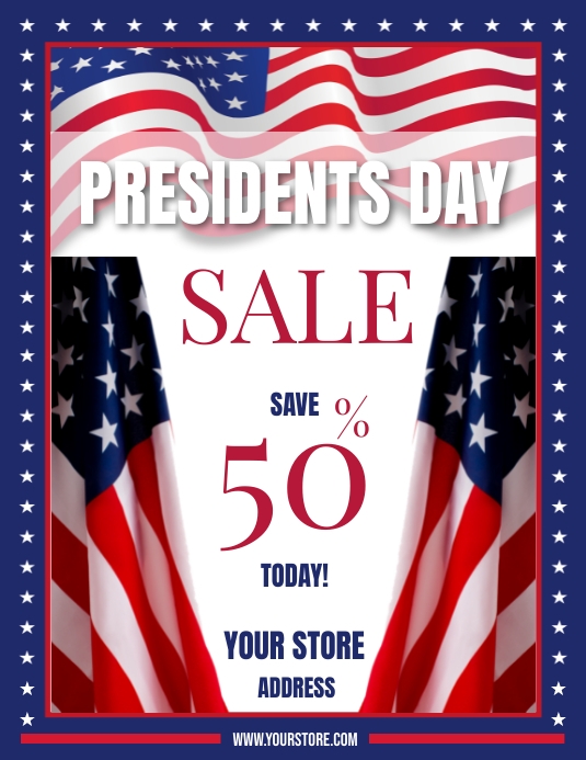 PRESIDENTS DAY SALE Template PosterMyWall