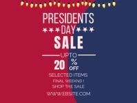 PRESIDENTS DAY SALE INSTAGRAM POSTER Yard Sign template