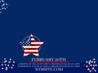 PRESIDENTS DAY SALE VODEO POSTER Tanda Halaman template
