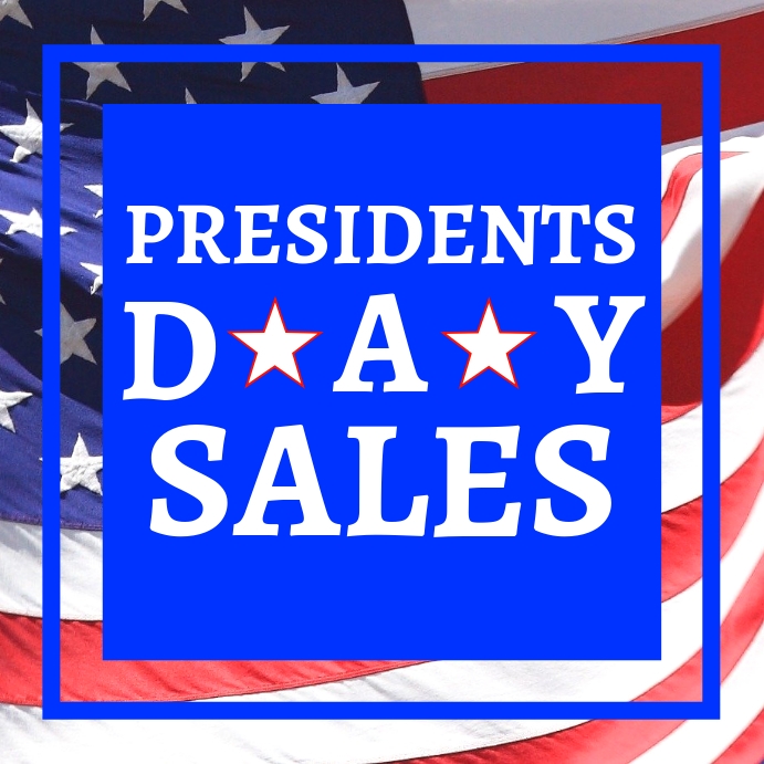 Presidents day sales advertisement for instag Template PosterMyWall