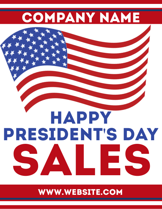 Presidents day sales flyer advertisement Template  PosterMyWall