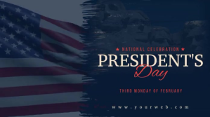 Presidents Day Twitter Post Design Twitter-opslag template