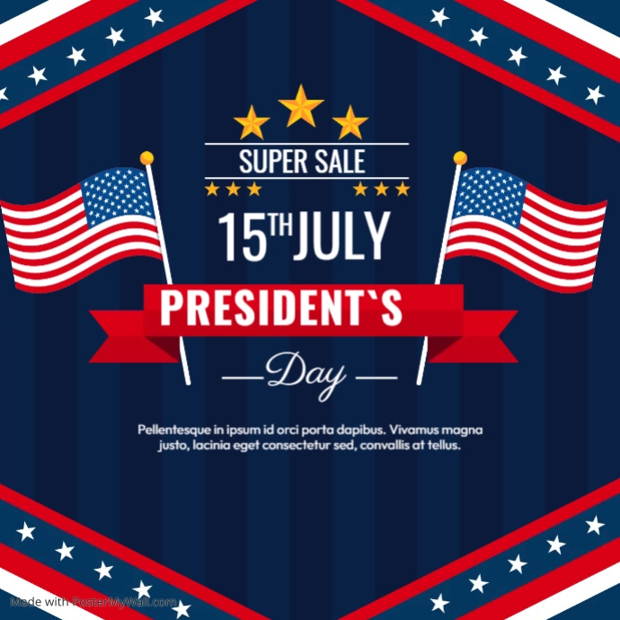 Presidents Sale Flyer Template | PosterMyWall