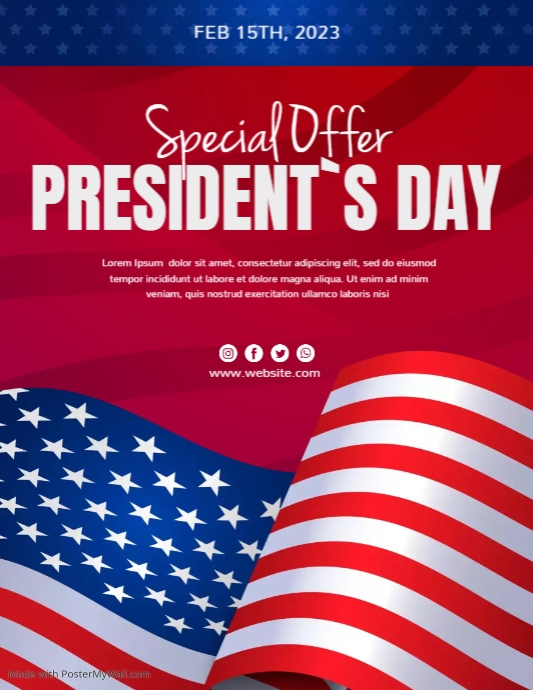 Presidents Special Offer Template | PosterMyWall