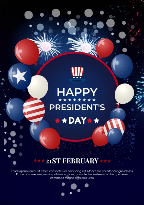 President’s Day Template A4