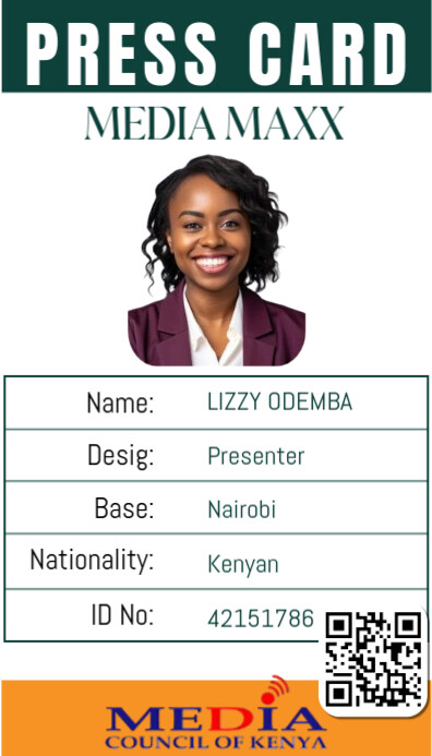 PRESS CARD template