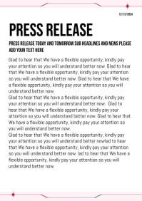Press release background Template | PosterMyWall