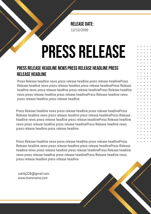 Copy of press release | PosterMyWall