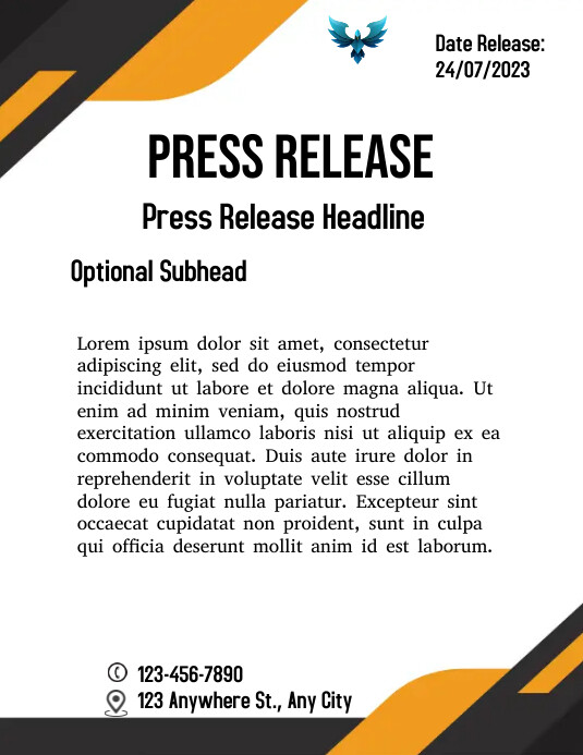 Copy of Press release letters | PosterMyWall