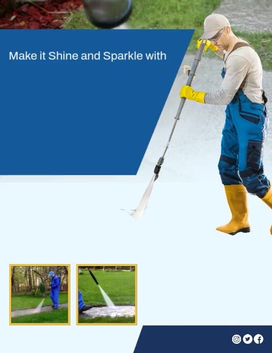 Pressure Washing Flyer (US Letter) template