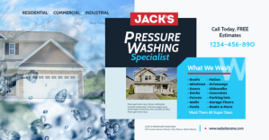 Pressure Washing Facebook Shared Image template