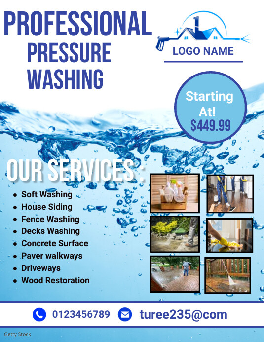 pressure washing flyers , home cleaning flyer Template PosterMyWall