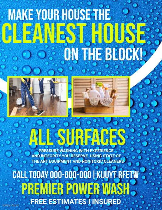 pressure washing flyers , home cleaning flyer template