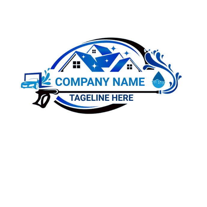 pressure washing logo , home cleaning logo, w template