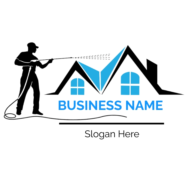 Pressure washing logo Template PosterMyWall