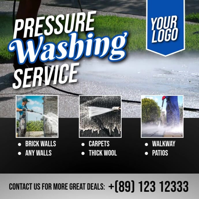 Pressure Washing Service Ads Template PosterMyWall