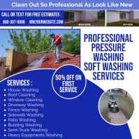 Pressure Washing Services Poster Template ,PR