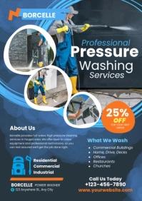 pressure washing services template A4