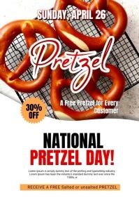 PRETZEL DAY A5 template