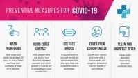 Preventive Measures for Coronavirus Facebook template