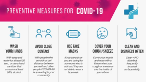White COVID-19 Prevention Facebook-covervideo Template