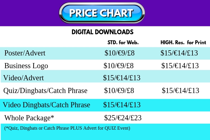 PRICE CHART Template PosterMyWall