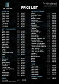 Price List A5 template