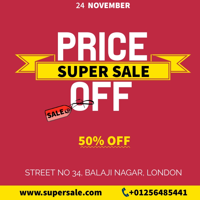 Price Off Template PosterMyWall