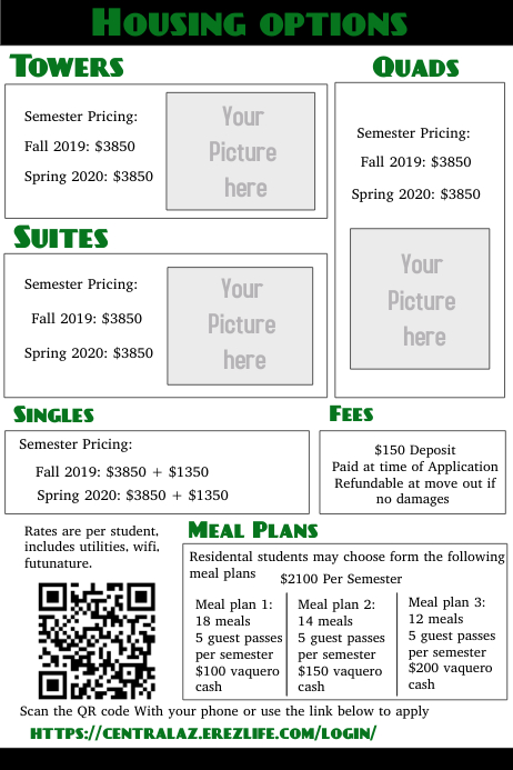 Price option list 海报 template