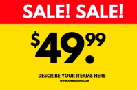 price tag Poster template