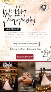 Pricelist Photography Wedding Instagram Story template