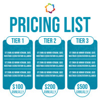 pricing list Instagram Post template