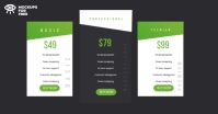 Pricing Plans Mock up ภาพที่แชร์บน Facebook template