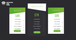 Pricing Plans Mock up Изображение, которым поделились на Facebook template