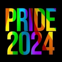 PRIDE 2024 Quote - Rainbow Flag Cuadrado (1:1) template