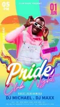 Pride Club Night Instagram Story template