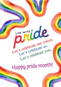 Pride day templates A4