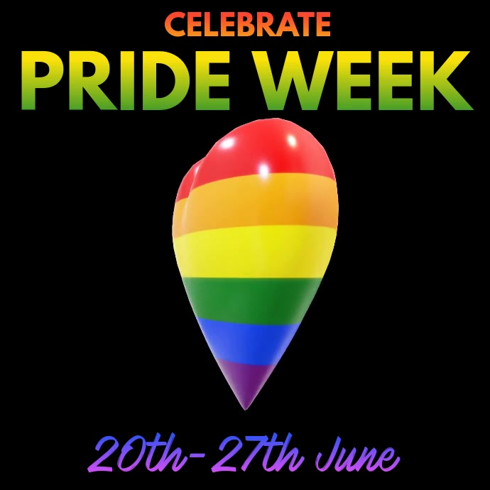 Pride Event Instagram Template Vierkant (1:1)