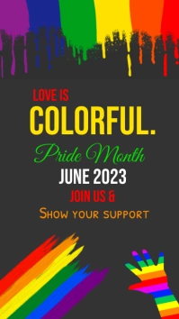 pride month,lgbt pride month celebration Instagram Story template