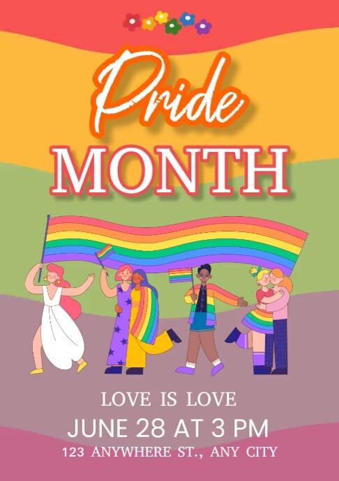 Pride Month Layout Pride Month Celebration Template | PosterMyWall