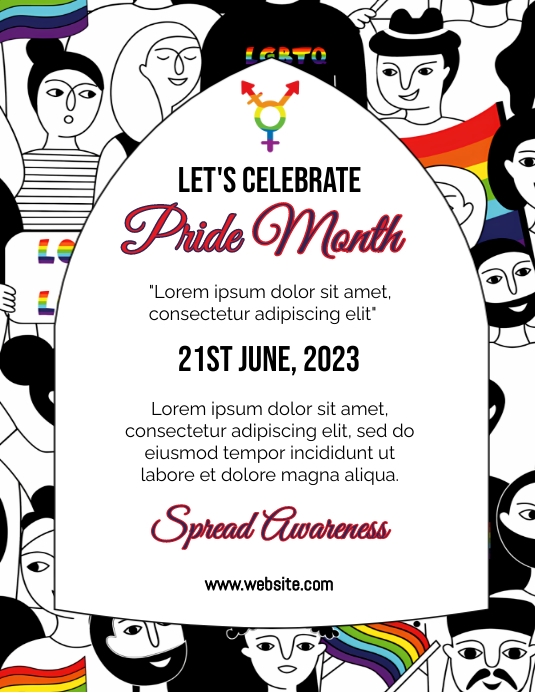 pride month celebration invitation flyer Template | PosterMyWall