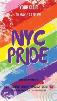 Pride Month Digital Display (9:16) template
