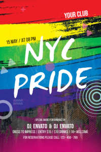 Pride Month Spanduk 4' × 6' template