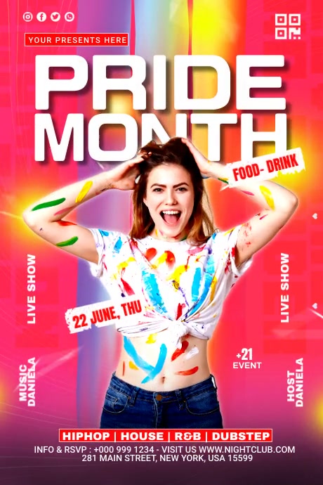 PRIDE MONTH Poster template