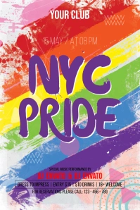 Pride Month Banner 4' × 6' template
